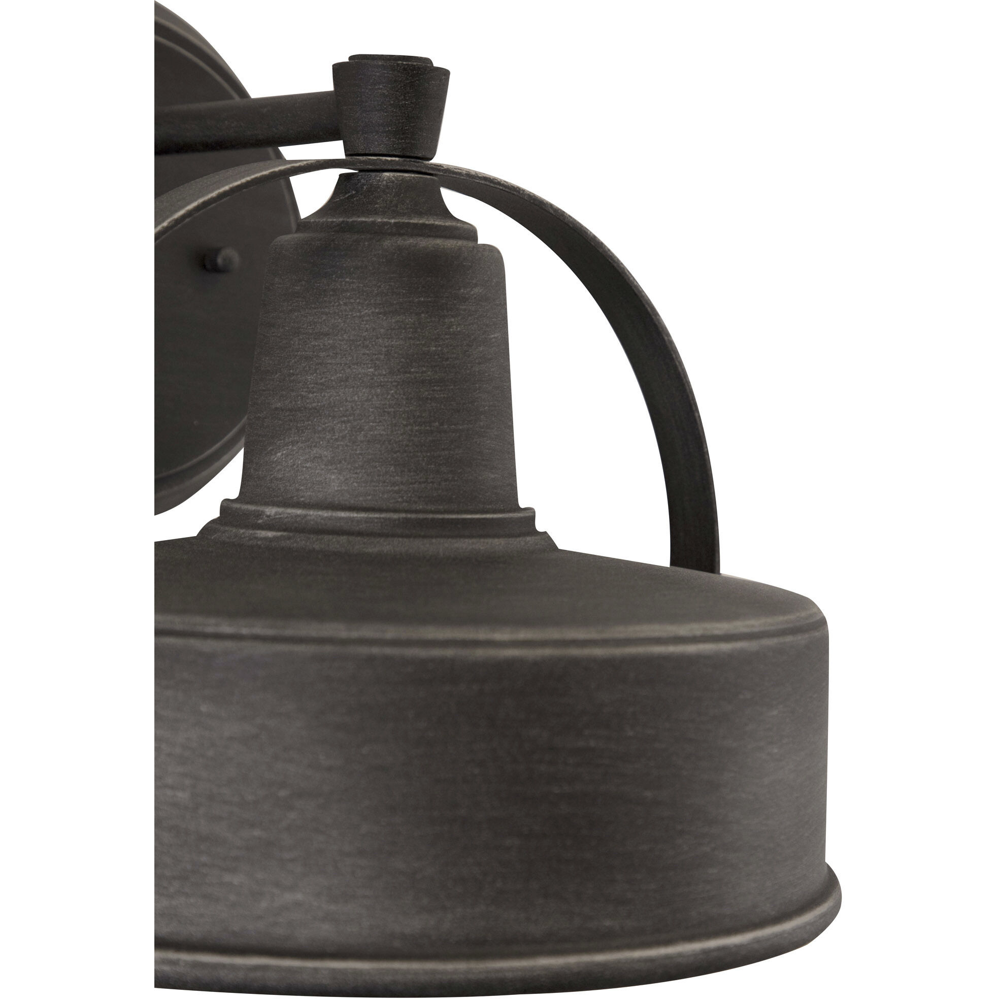 Portland 1 Light 10 inch Weathered Pewter Outdoor Wall Lantern